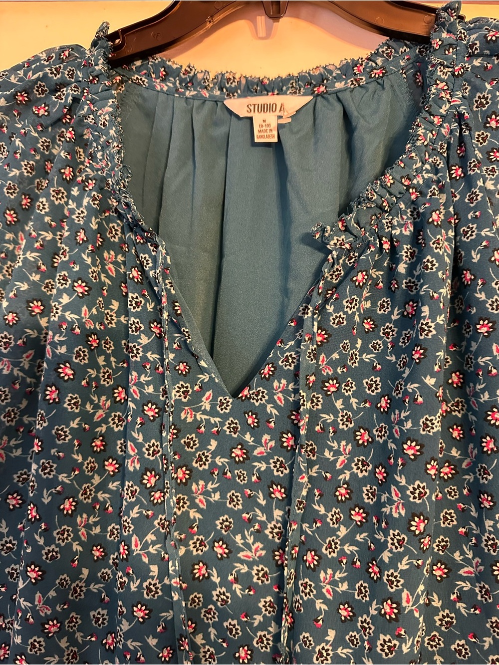 Studio Teal Floral Midi Dress - Picture 5 of 7